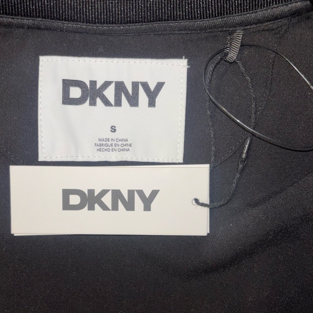 DKNY Scuba Jacket Full Zip King Black Lightweight Pockets Men’s Size Small - Picture 13 of 14